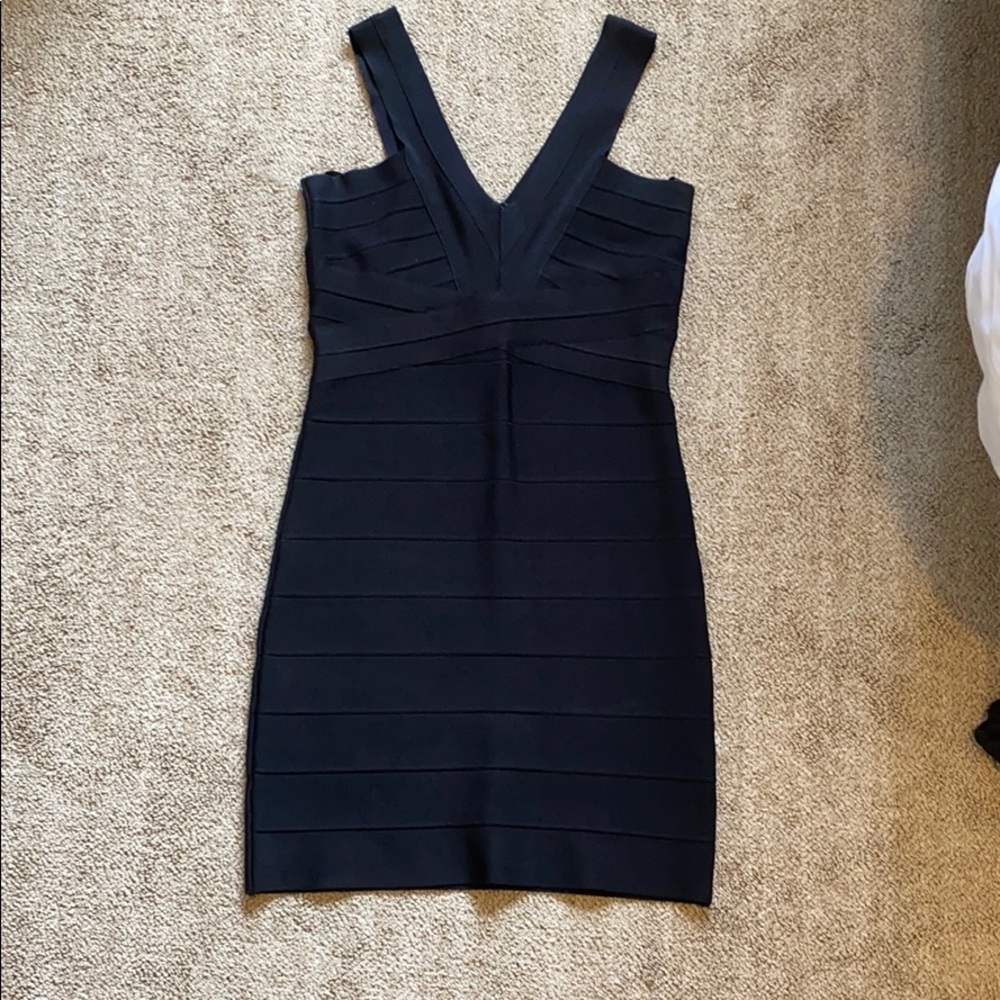 Bebe black bandage dress